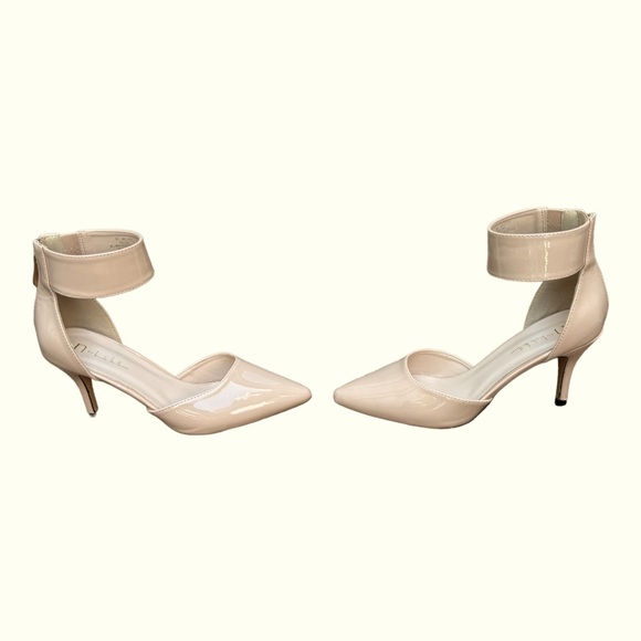 N by Nicole Miller Women’s 8 NM Carty Beige Stiletto Heels with Ankle Strap - Picture 5 of 11